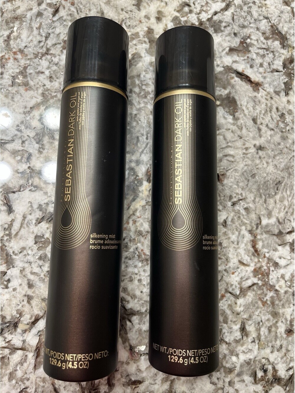 SEBASTIAN DARK OIL SILKENING MIST 4.5 OZ ( Lot of 2) w Jojoba & Argan Oil New